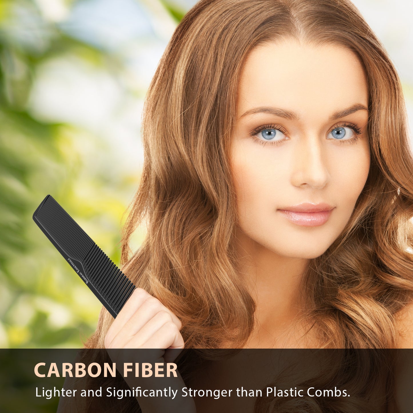 8.75" Styling Comb | Black | Carbon Fiber