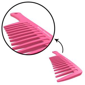 9.5" Detangling Comb | Pink | Carbon Fiber