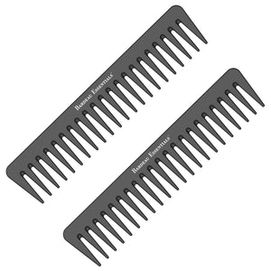 7" Detangling Comb | Black | Carbon Fiber