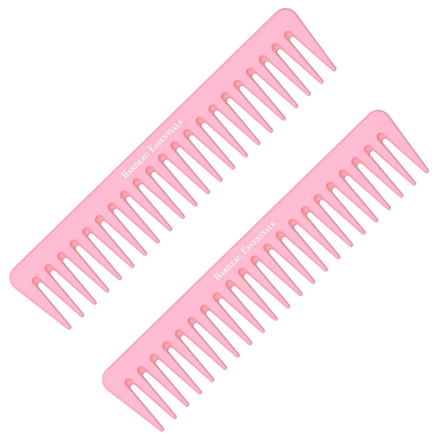 7" Detangling Comb | Pink | Carbon Fiber