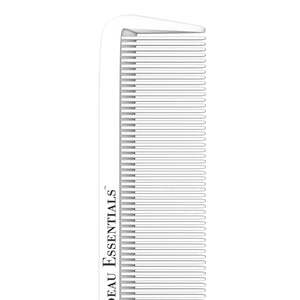 8.8" Metal Tail Comb | White, 2-Pack | Carbon Fiber