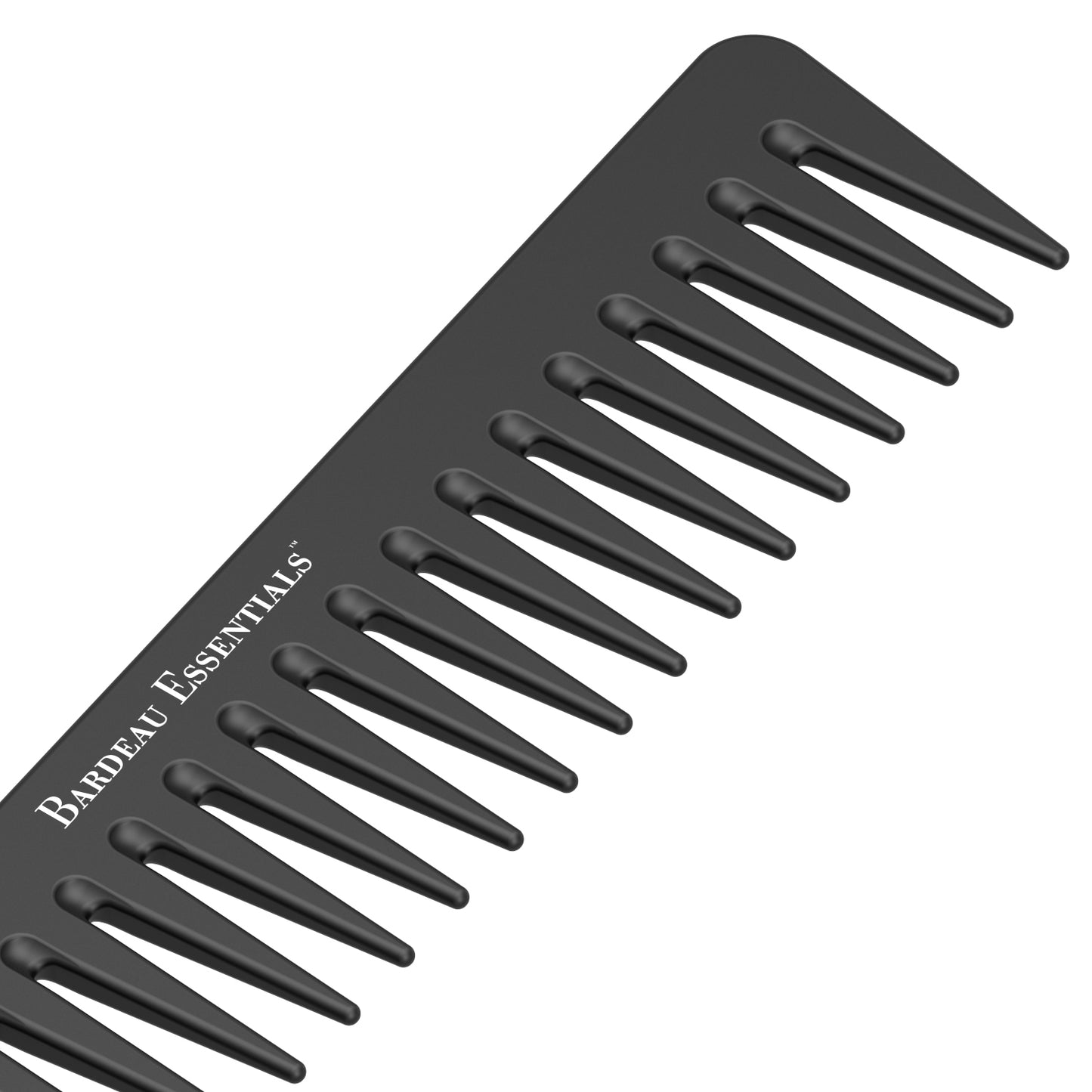7" Detangling Comb | Black | Carbon Fiber