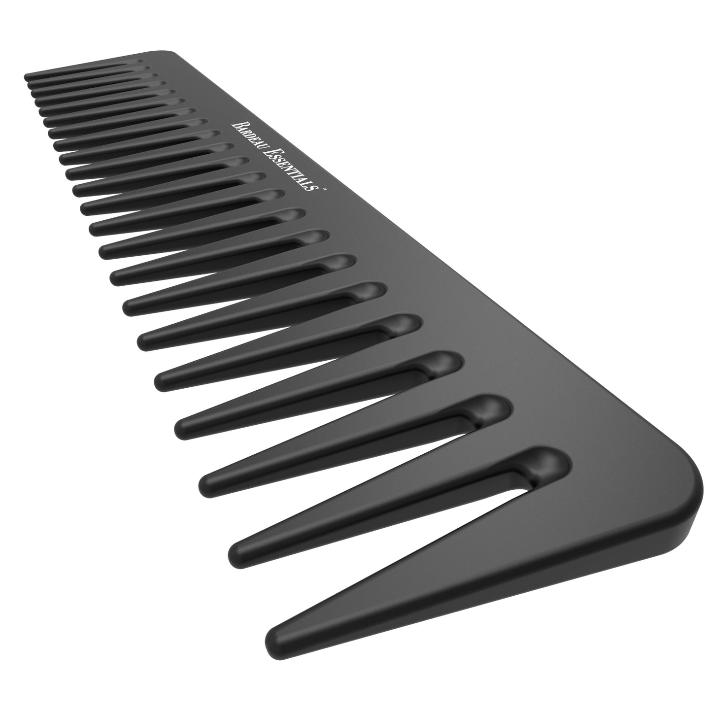 7" Detangling Comb | Black | Carbon Fiber