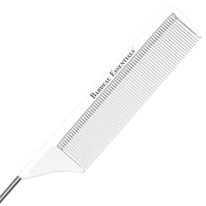 8.8" Metal Tail Comb | Black & White, 2-Pack