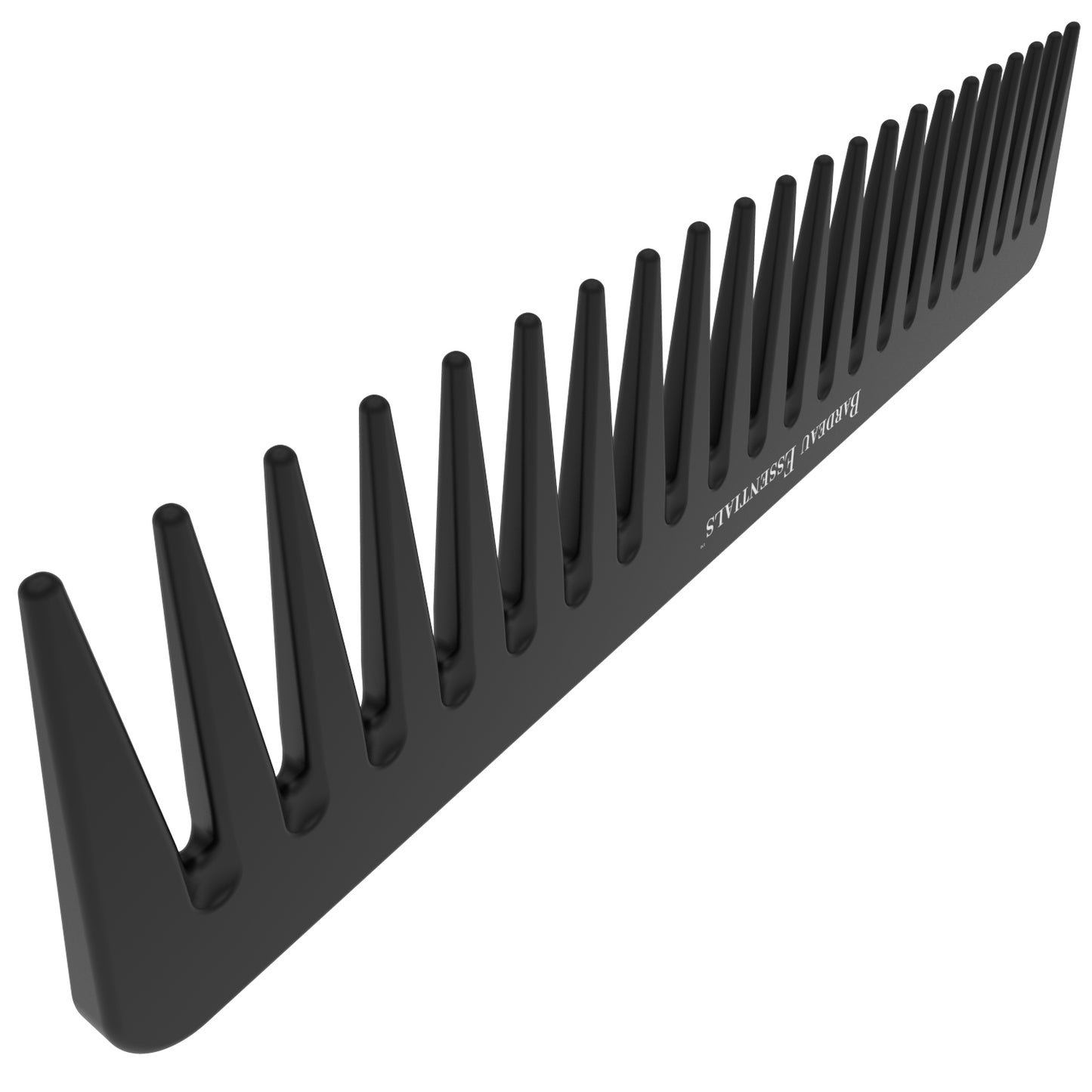 7" Detangling Comb | Black | Carbon Fiber