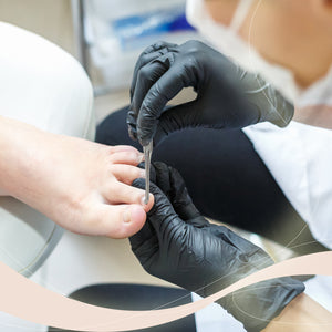 Dual Cuticle Pusher and Spoon Nail Cleaner Toe