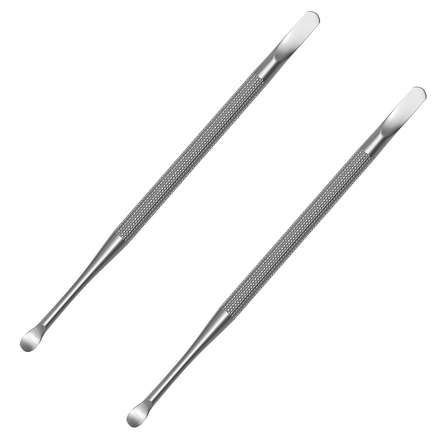 Dual Cuticle Pusher and Spoon Nail Cleaner Two Pack