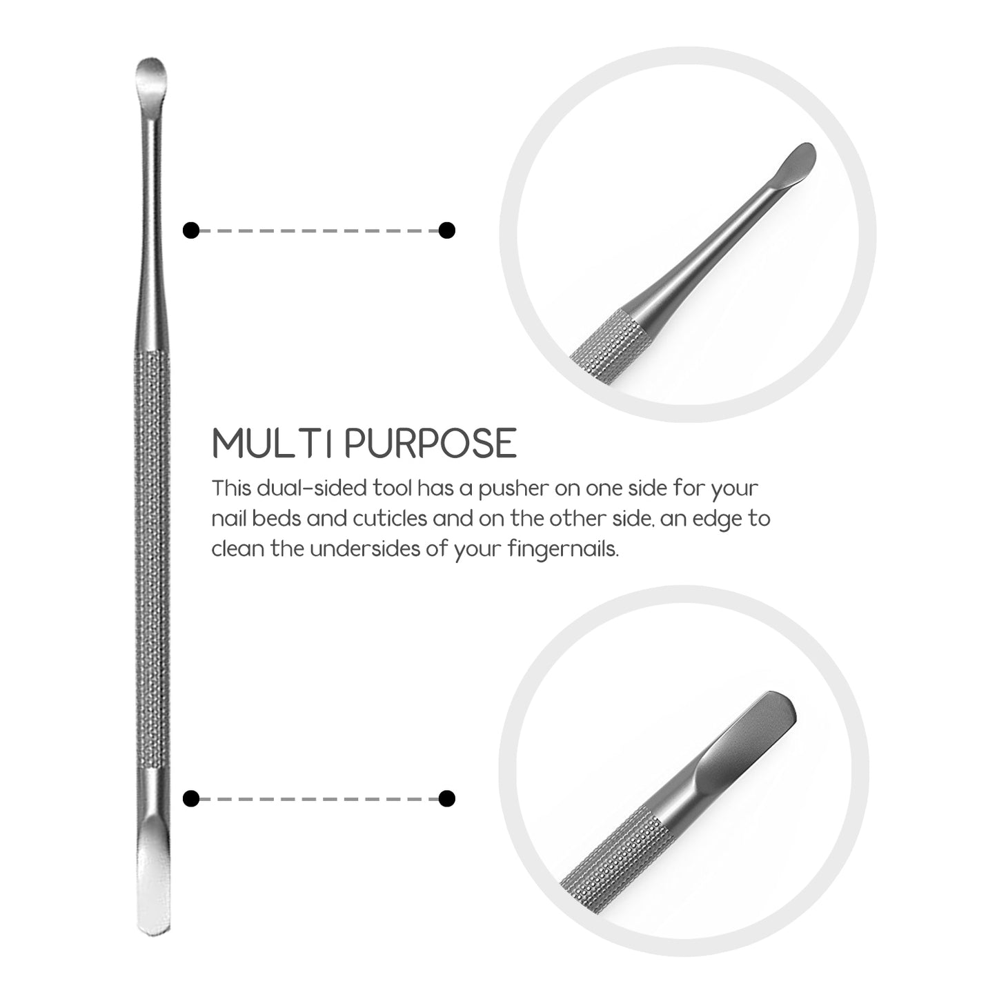 Multi Purpose Dual Sided Cuticle Pusher