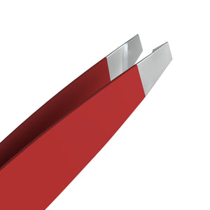 Slant tip Tweezers Single Red Close Up