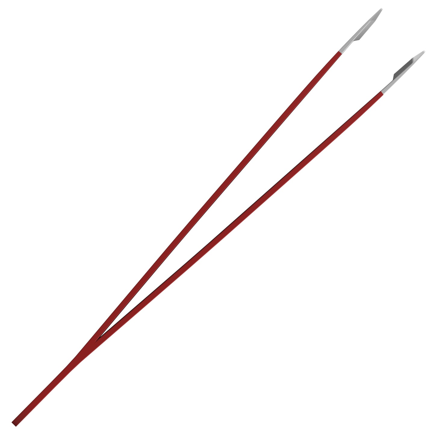 Slant tip Tweezers Single Red side view