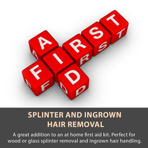 Splinter tip Tweezers Single Black Removal