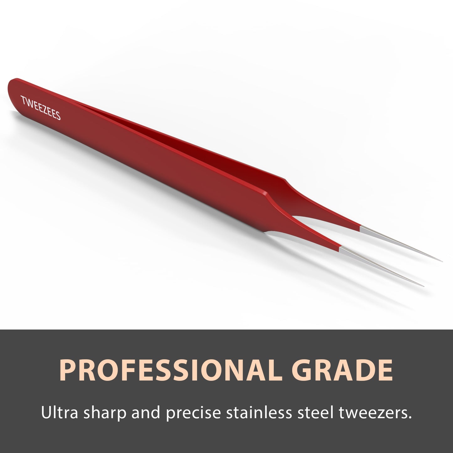 Splinter tip Tweezers Single Red Professional Grade