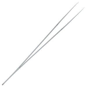 Splinter tip Tweezers Single Silver side view