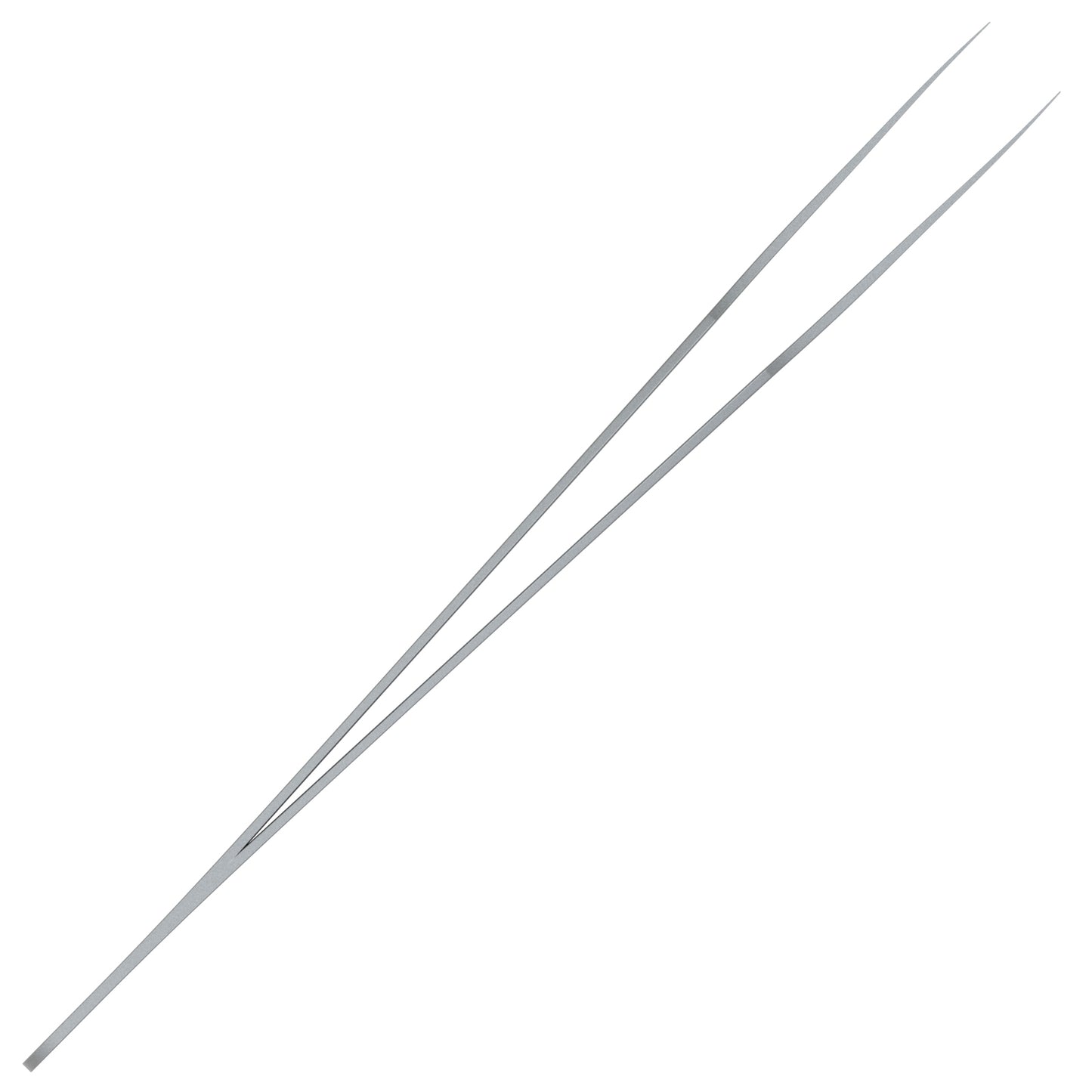 Splinter tip Tweezers Single Silver side view