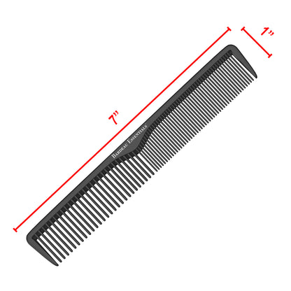 7" Styling Comb | Black | Carbon Fiber