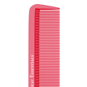 8.8" Metal Tail Comb | Pink, 2-Pack | Carbon Fiber