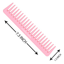 7 Inch Detangling Comb | Pink Carbon Fiber | For Straight or Curly Hair