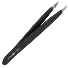 Slant Tip Tweezers - Black