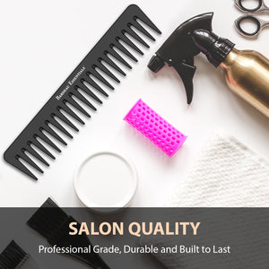 Salon Styling Comb Set | 5-Piece | Carbon Fiber