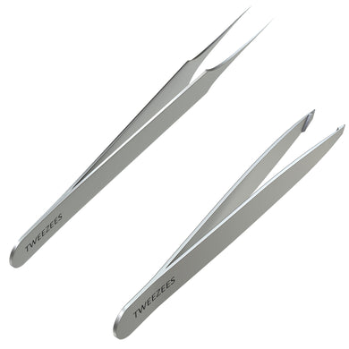 Slant And Splinter Tip Tweezer Set