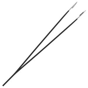 Slant tip Tweezers Single Black side view