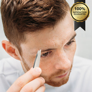 Slant tip Tweezers Single Silver Satisfaction Guarantee