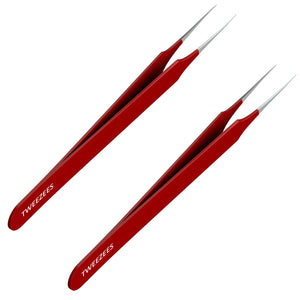 Splinter tip Tweezers Single Red Two pack
