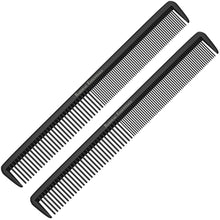 Styling Comb - Professional 8.75” Black Carbon Fiber Combs